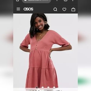 Bundle Maternity dress size 6 Asos new look pink black smock swing